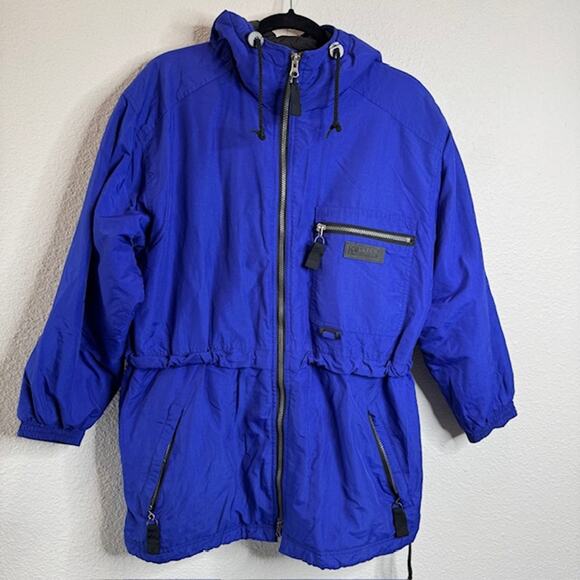 Eddie Bauer Ebtek Thinsulate Womens Sz Med Pet Waterproof Hooded Zip Jacket - Picture 3 of 14